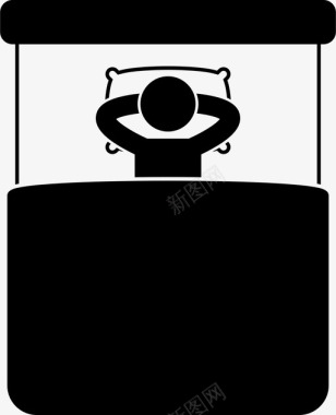 床卧室睡眠图标图标