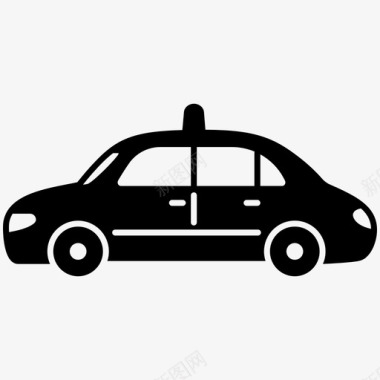 出租汽车轿车运输图标图标