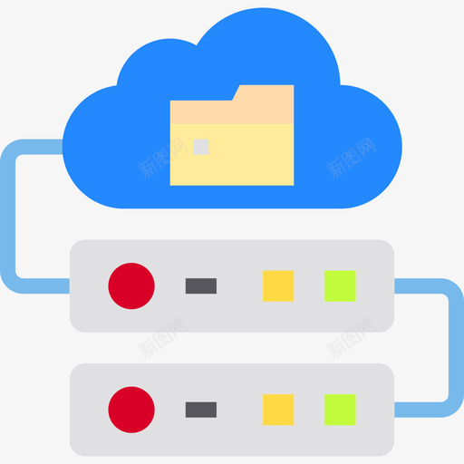 存储大数据41扁平图标svg_新图网 https://ixintu.com 大数据41 存储 扁平