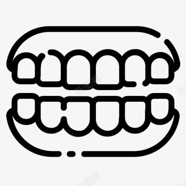 义齿假牙牙科护理图标图标