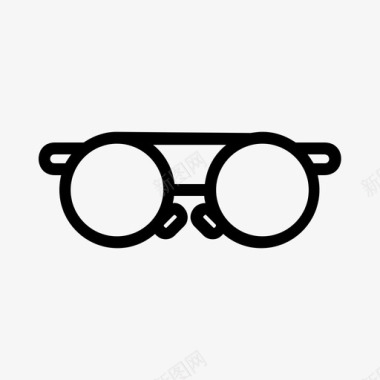 复古眼镜时尚眼镜图标图标