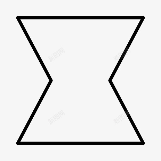 凹形几何形不规则形状图标svg_新图网 https://ixintu.com 不规则 体积 几何形 凹形 形状