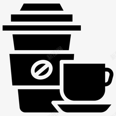 外卖咖啡饮料提神饮料图标图标