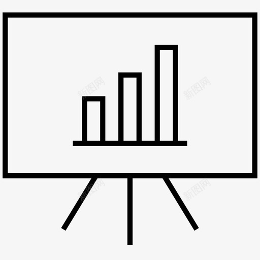 柱状图分析板图标svg_新图网 https://ixintu.com 分析 显示清晰 板 柱状图