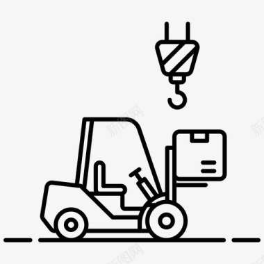 叉车工业升降机工业卡车图标图标