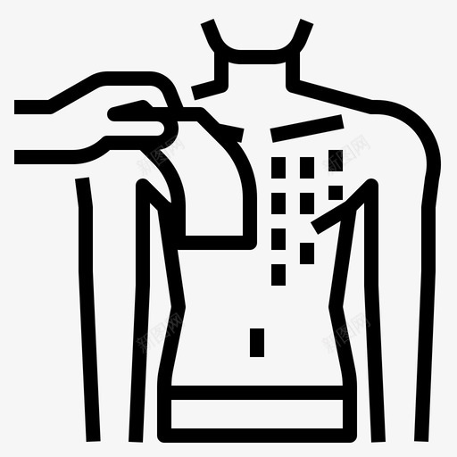 胸蜡去除水疗图标svg_新图网 https://ixintu.com 去除 水疗 胸蜡 轮廓