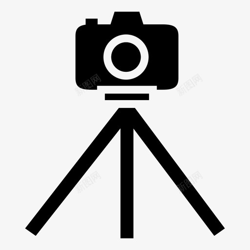 三脚架照相机摄影图标svg_新图网 https://ixintu.com 三脚架 摄像设备2 摄影 照相机