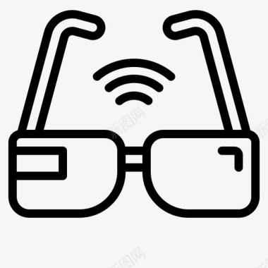 智能眼镜智能技术13线性图标图标
