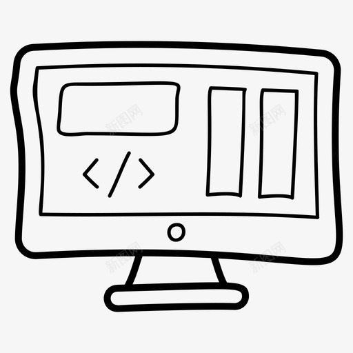 web编码html软件开发图标svg_新图网 https://ixintu.com api html seo web 向量 图标 开发 编码 编程 软件开发 集成
