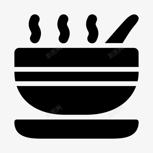 汤碗食物饭图标svg_新图网 https://ixintu.com 汤碗 素食 蔬菜 食物 食物饮料固体 饭