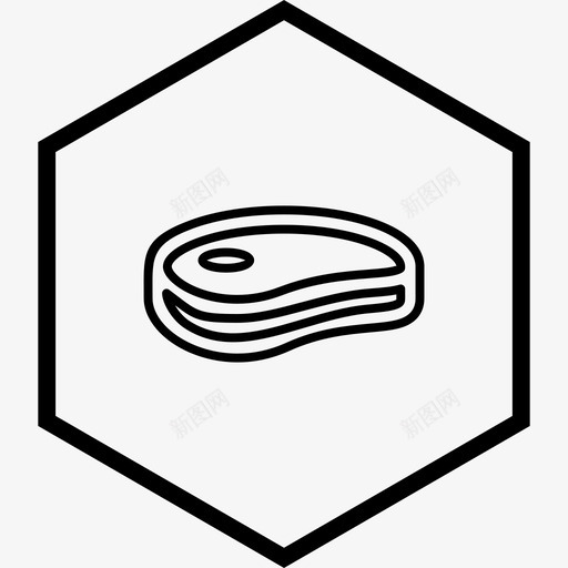 肉烧烤牛肉图标svg_新图网 https://ixintu.com 烧烤 牛排 牛肉 食物