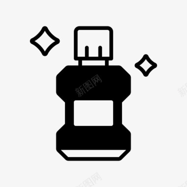 漱口水清洁清洁图标图标