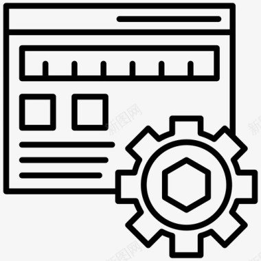 网页开发维护服务网页配置图标图标