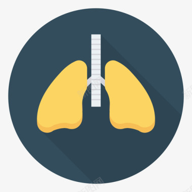 肺健康与健身1循环图标图标