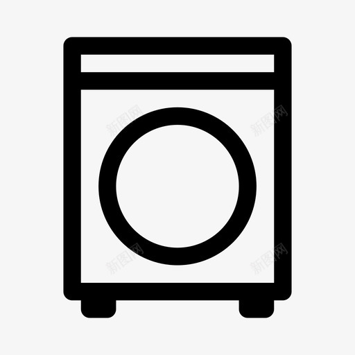 机洗洗衣机黑体用户界面图标svg_新图网 https://ixintu.com 图标 机洗 洗衣机 用户界面 黑体