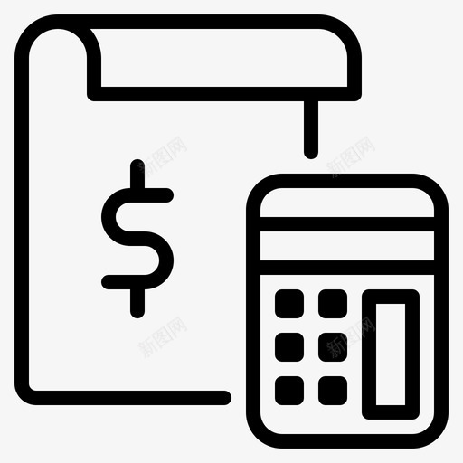 预算数据文件图标svg_新图网 https://ixintu.com 工资 数据 文件 资金 项目管理 预算