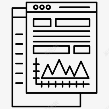 总结网络数据数据分析描述性统计图标图标