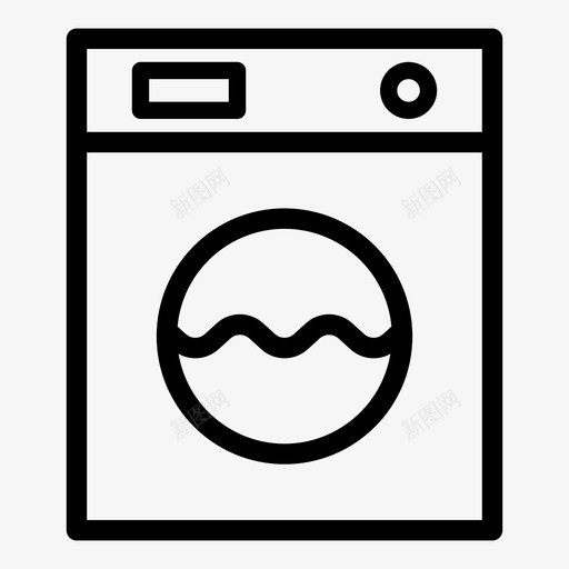 洗衣机干衣机家用电器图标svg_新图网 https://ixintu.com 家用电器 干衣机 洗衣机