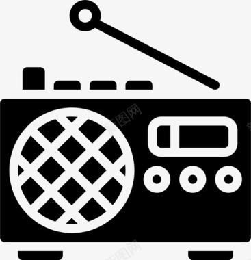 收音机野餐60加油图标图标