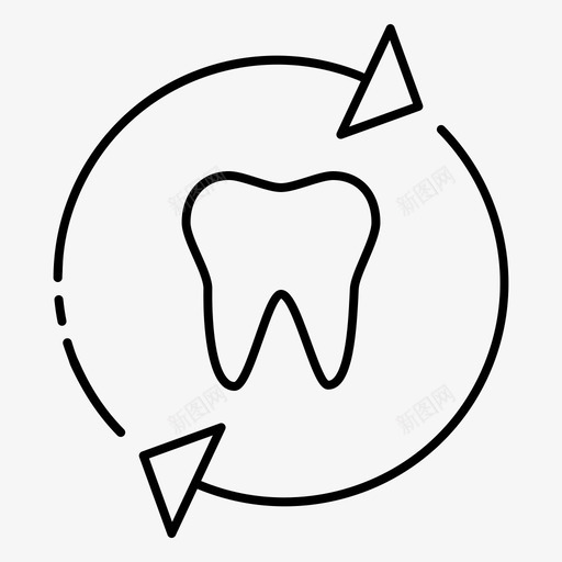 牙科护理康复图标svg_新图网 https://ixintu.com 康复 护理 牙科 牙齿