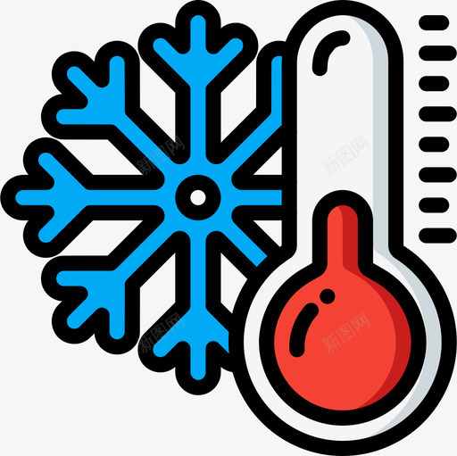 温度计北极20线性颜色图标svg_新图网 https://ixintu.com 北极 温度计 线性 颜色