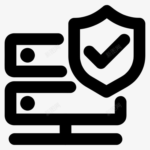 数据验证保护安全图标svg_新图网 https://ixintu.com 保护 安全 数据验证 服务器