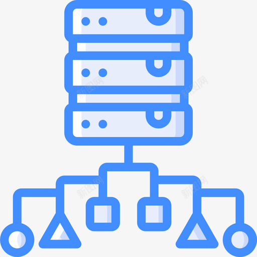 数据库数据科学14蓝色图标svg_新图网 https://ixintu.com 数据 数据库 科学 蓝色
