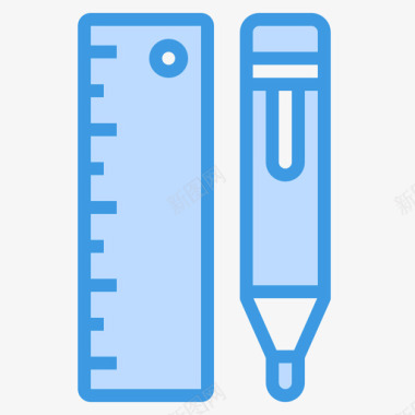 工具文具和办公室17蓝色图标图标
