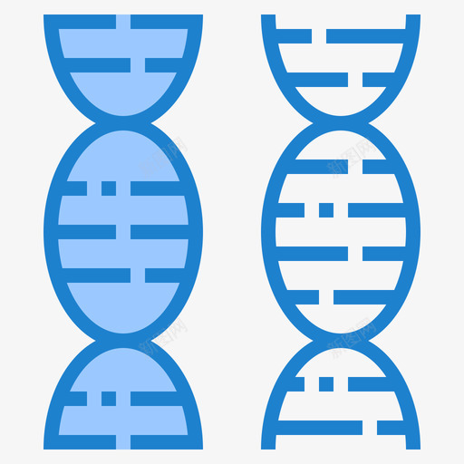 Dna医学180蓝色图标svg_新图网 https://ixintu.com Dna 医学180 蓝色