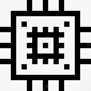Cpu机器人39线性图标图标