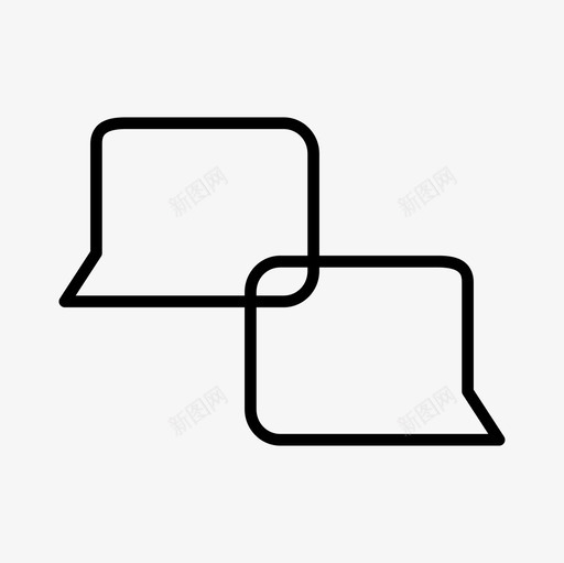 对话聊天谈话图标svg_新图网 https://ixintu.com 对话 聊天 语言 课程 谈话