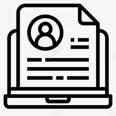 在线简介业务数据图标图标