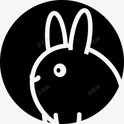 兔子可爱宠物图标svg_新图网 https://ixintu.com 兔子 可爱 宠物