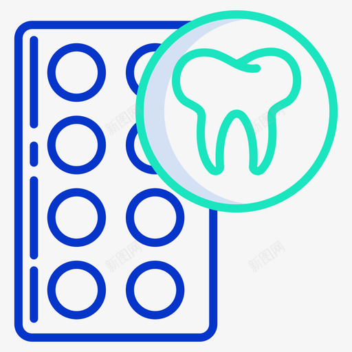 医学牙科39轮廓颜色图标svg_新图网 https://ixintu.com 医学 牙科 轮廓 颜色