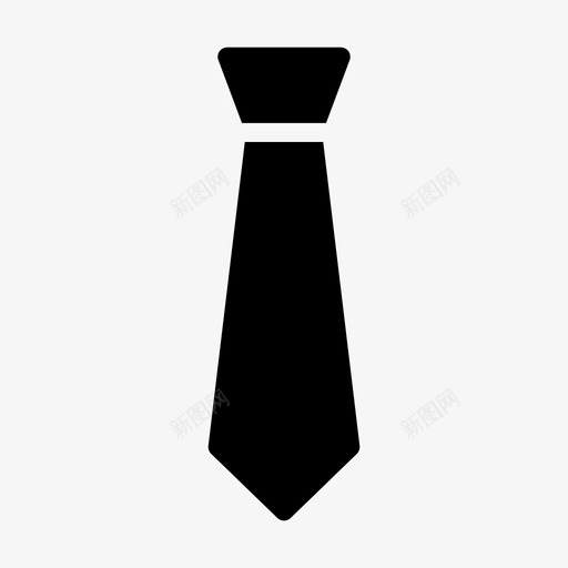 领带商务布料图标svg_新图网 https://ixintu.com 办公室 商务 图标 字形 布料 服装 财务 领带