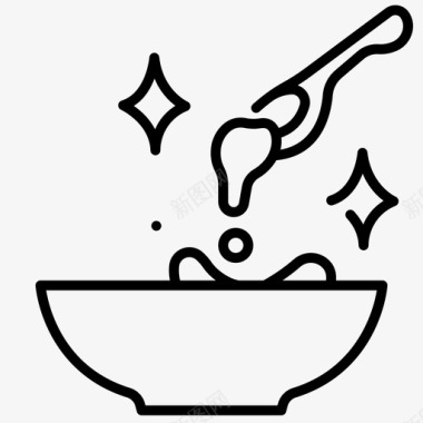 碗里的汤烹饪食物图标图标