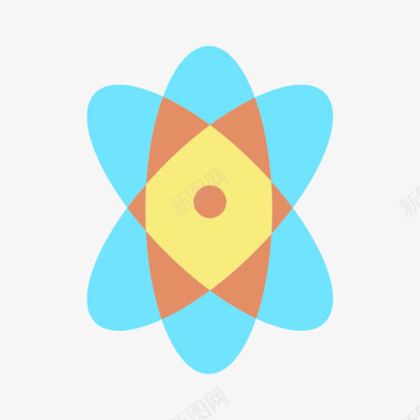核能能源54平坦图标图标
