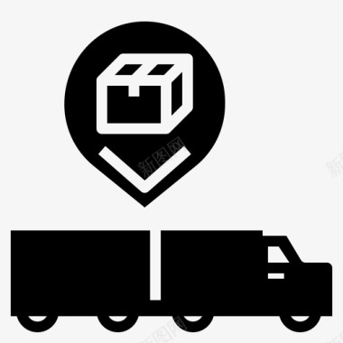 送货服务差事包裹图标图标