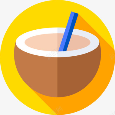 椰子饮料热带37无糖图标图标