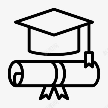 Mortarboard12学院直系图标图标