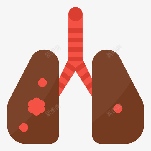 肺癌空气污染2平坦图标svg_新图网 https://ixintu.com 平坦 空气污染2 肺癌
