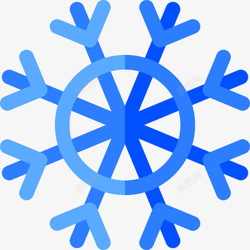 雪花俄罗斯13平坦图标svg_新图网 https://ixintu.com 俄罗斯 平坦 雪花