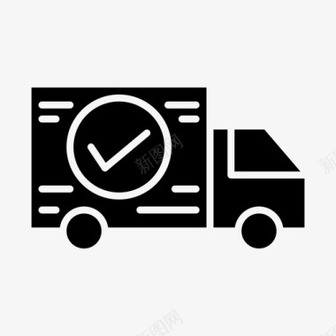 汽车交付运输卡车图标图标