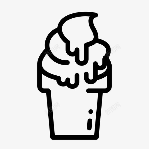 冰激凌筒在杯冰淇淋筒在杯冷图标svg_新图网 https://ixintu.com 冰淇淋 冰激凌 快餐 概述 甜食