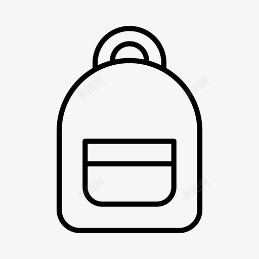 采购产品背包配件包图标svg_新图网 https://ixintu.com 书包 包 日用品 配件 采购产品背包