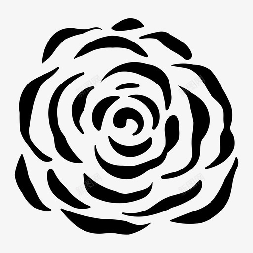 玫瑰花花玫瑰花蕾图标svg_新图网 https://ixintu.com 玫瑰 玫瑰花 花蕾
