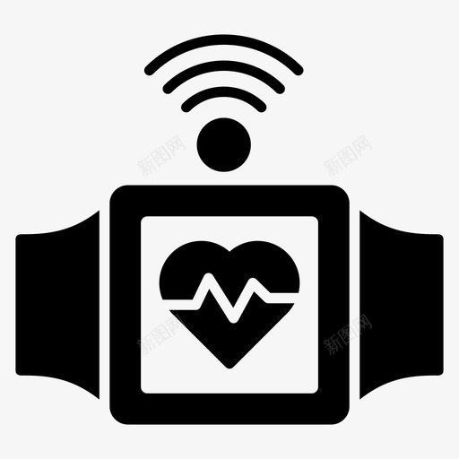 智能手表现代科技智能手镯图标svg_新图网 https://ixintu.com wifi 字形 手表 手镯 技术 智能 现代 现代科技 腕表 连接