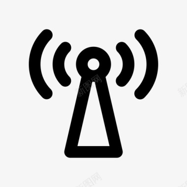 wifi塔连接互联网图标图标