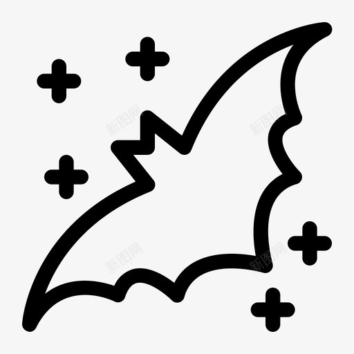 蝙蝠吸血鬼万圣节图标svg_新图网 https://ixintu.com 万圣节 吸血鬼 恐怖 蝙蝠 轮廓
