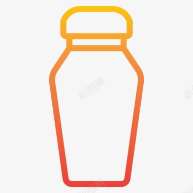 摇匀瓶子和容器2梯度图标图标